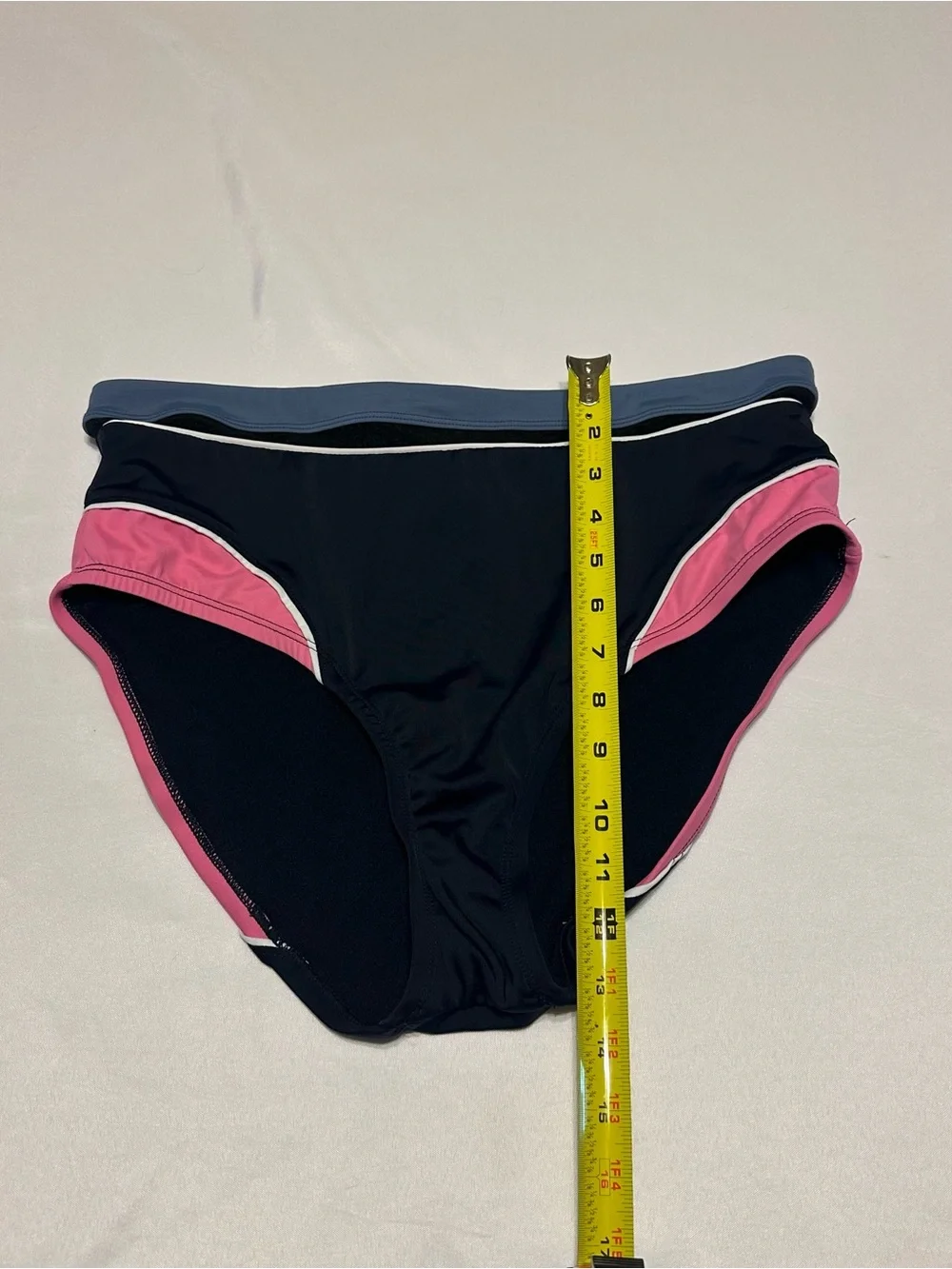 Avia Black and Pink Colorblock Bikini Brief